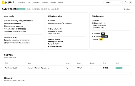 Manage Orders
